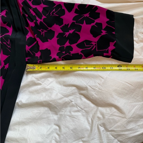 Vintage Silk Studio Black and Pink Floral Dress - Picture 4 of 4